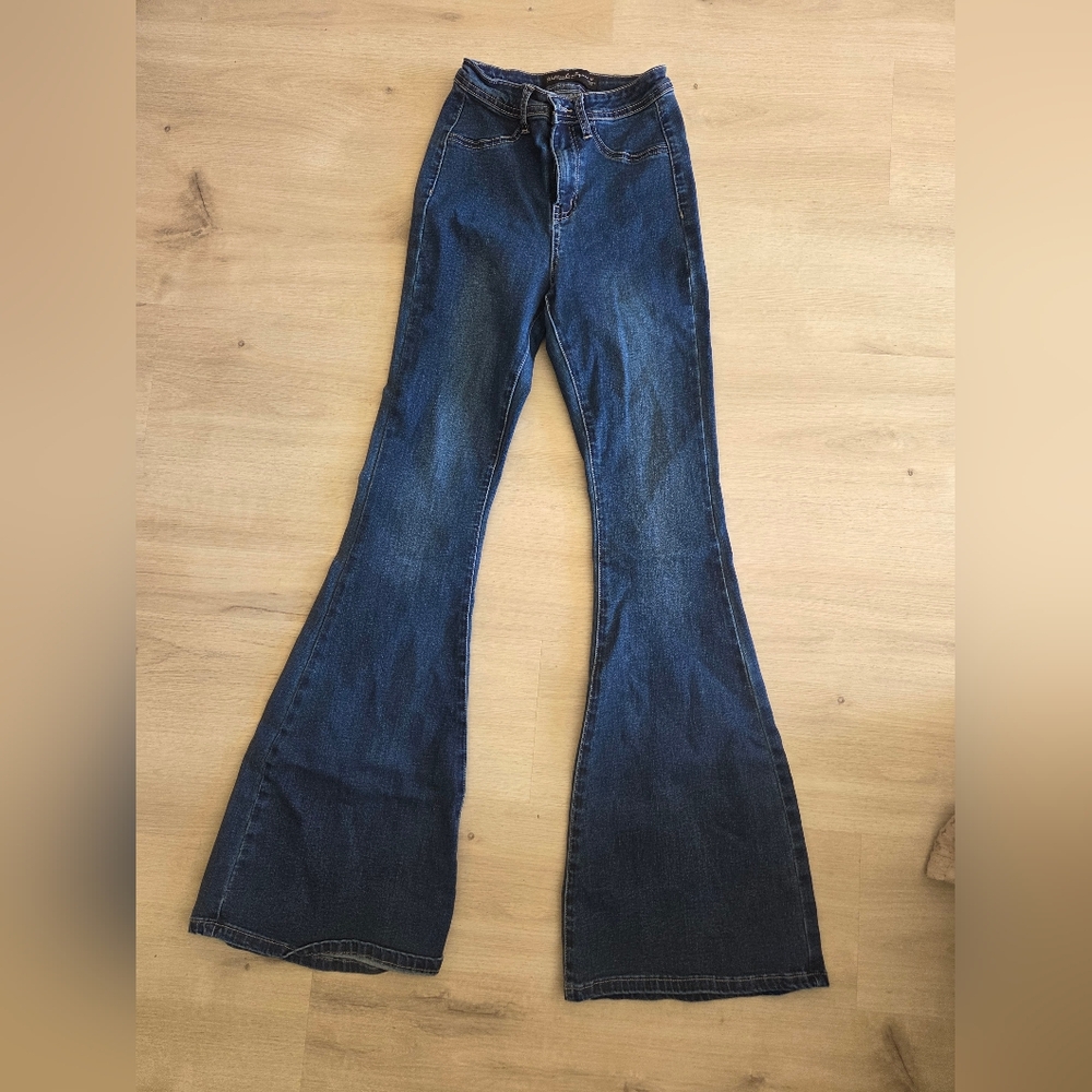 Willow Dark Blue Flare Jeans